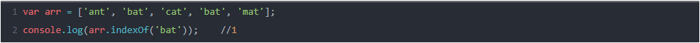 indexOf()