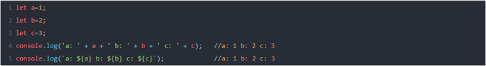 Template Literals/Strings