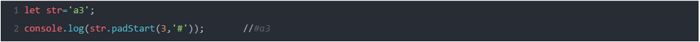 padStart()