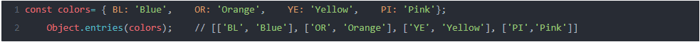 Object.entries()
