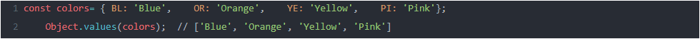 Object.values()