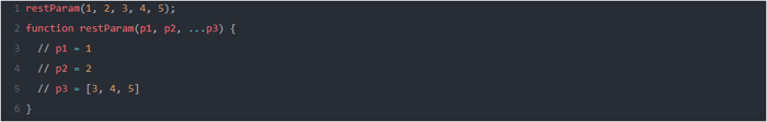 Rest parameters