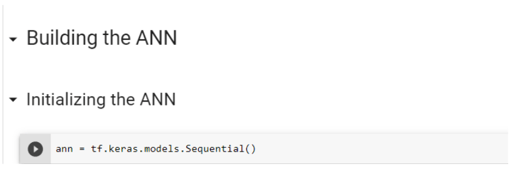 Initializing the ANN
