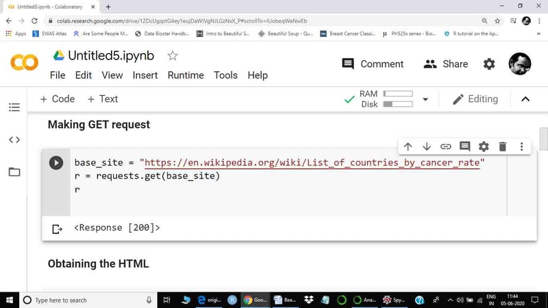  Making GET request