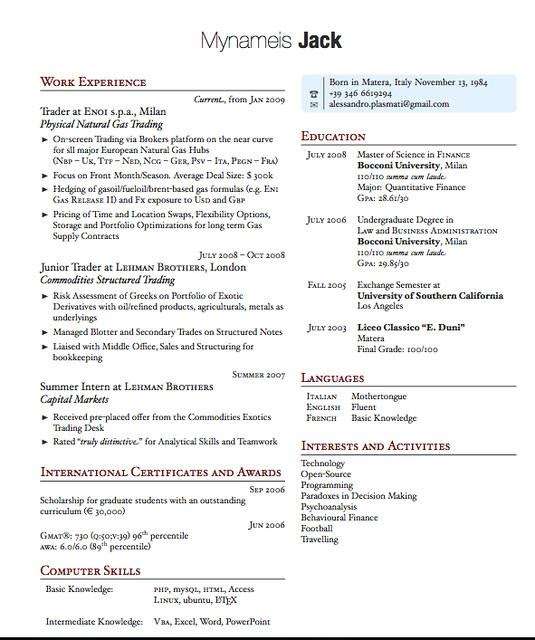 optimized resume