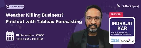  Weather Killing Business? Find out with Tableau Forecasting 