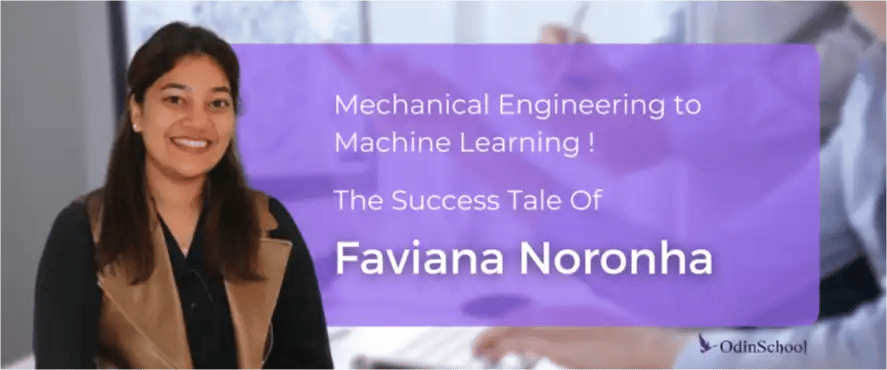 OdinGrad | Faviana Noronha, a mechanical engineering graduate, successfully transitioned to ML Ops engineering at Cotiviti