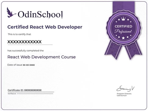 Web Developer Certificate