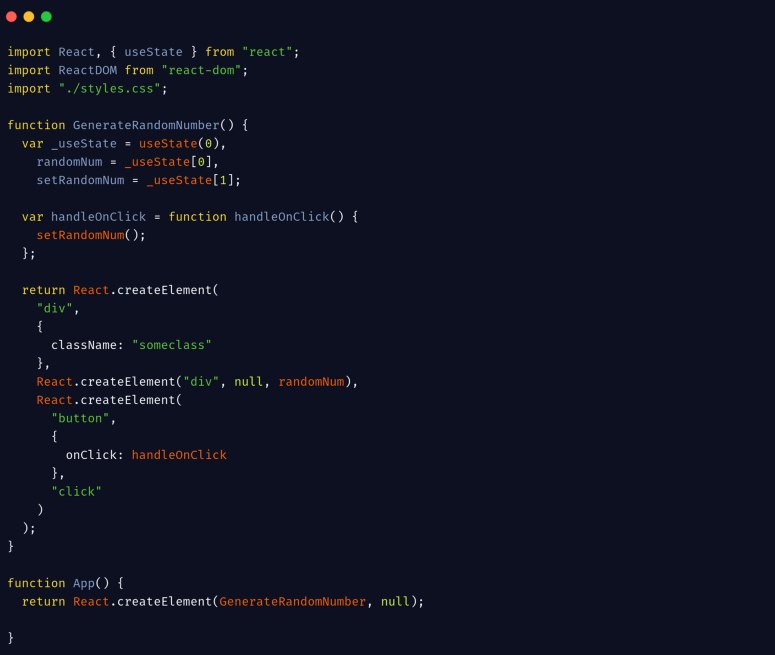 Without JSX