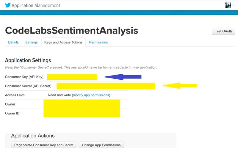 CodeLabs sentiment analysis