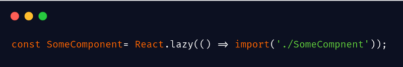 React.lazy