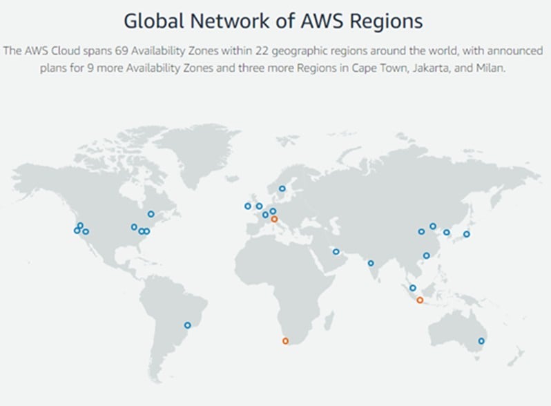 Global Network of AWS Regions
