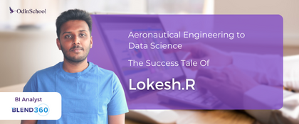 Aeronautical Engineer to a BI Analyst @ Blend360 with 10 LPA! Lokesh's Career Success Story