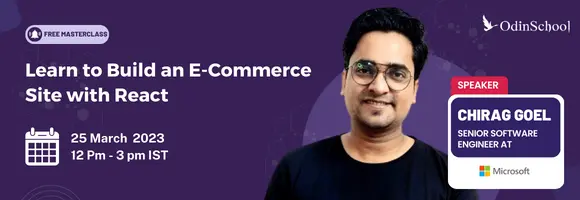 Learn to build an E-Commerce Site with React